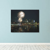 Pittsburgh RARE! - Canvas Muurprint Afdruk (Insitu (Houten vloer))
