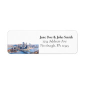 Pittsburgh Return Address Labels (Voorkant)