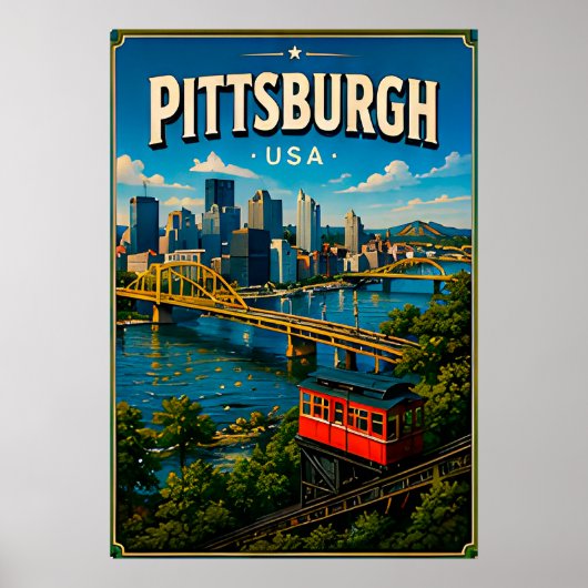Pittsburgh Roberto Clemente-brug Poster (Voorkant)