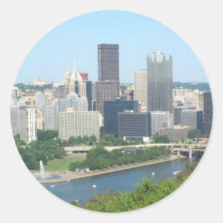 Pittsburgh Ronde Sticker