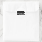 Pittsburgh Ronde Sticker (Tas)