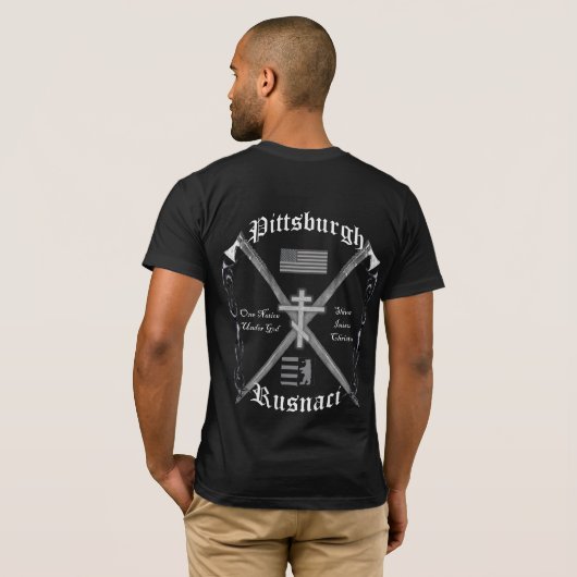 Pittsburgh Rusyn T-Shirt (achterafdruk) (Achterkant volledig)