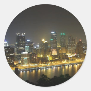 Pittsburgh 's nachts ronde sticker