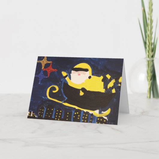 Pittsburgh Santa Christmas Kaart (Voorkant)