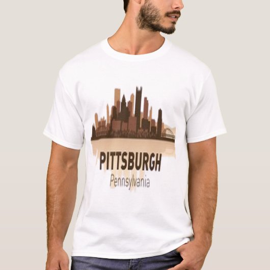 Pittsburgh Silhouet T-shirt (Voorkant)