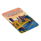 Pittsburgh Silhouette USA Magneet (Rechterzijde)