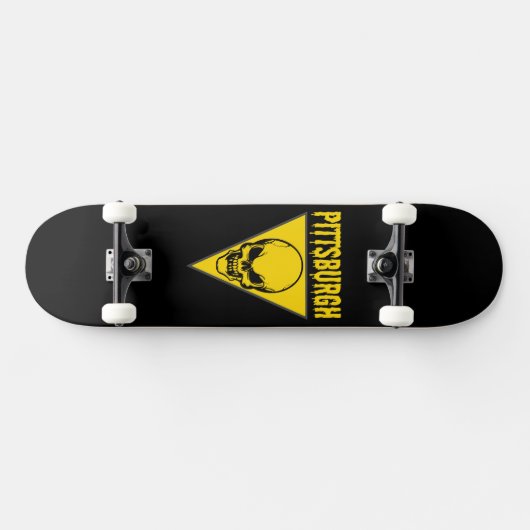 Pittsburgh Skull Persoonlijk Skateboard (Horizontaal)
