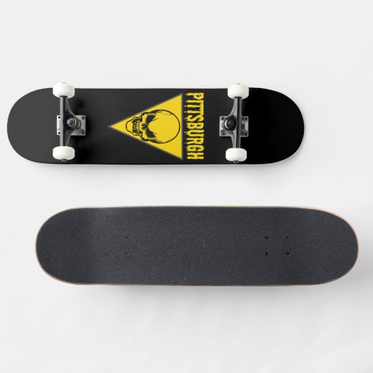 Pittsburgh Skull Persoonlijk Skateboard (Horizontaal)