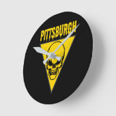 Pittsburgh Skull Ronde Klok (Hoek)