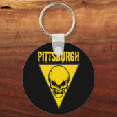 Pittsburgh Skull-Sleutelhanger Sleutelhanger (Achterkant)