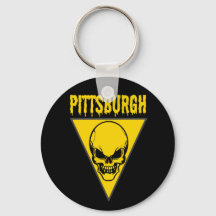 Pittsburgh Skull-Sleutelhanger