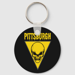 Pittsburgh Skull-Sleutelhanger Sleutelhanger