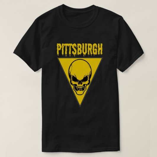 Pittsburgh Skull T-shirt (Design voorkant)