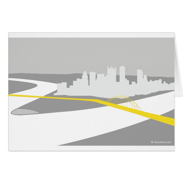 Pittsburgh skyline-afbeelding (Voorkant Horizontaal)