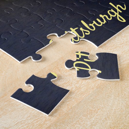 Pittsburgh Skyline Allegheny River Clemente Bridge Legpuzzel (Zijkant)