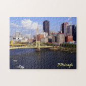 Pittsburgh Skyline Allegheny River Clemente Bridge Legpuzzel (Horizontaal)