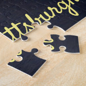 Pittsburgh Skyline Allegheny River Clemente Bridge Legpuzzel (Zijkant)