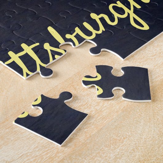 Pittsburgh Skyline Allegheny River Clemente Bridge Legpuzzel (Zijkant)