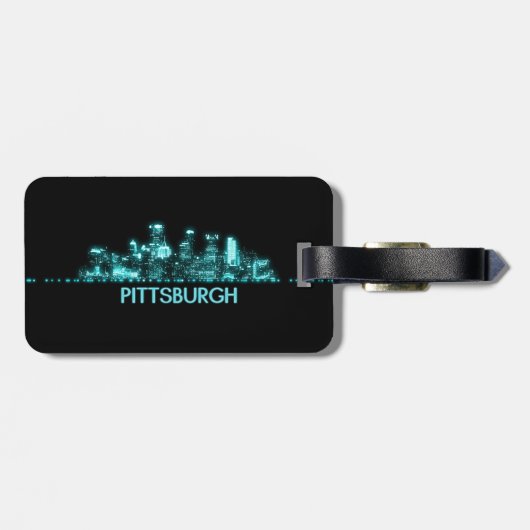 Pittsburgh Skyline Bagagelabel (Achterkant horizontaal)