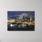 Pittsburgh Skyline bij Dusk Canvas (Voorkant)