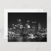 Pittsburgh Skyline bij nacht Briefkaart (Voorkant / Achterkant)