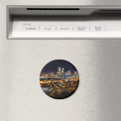 Pittsburgh Skyline bij nacht Magneet (Insitu (Vaatwasser))