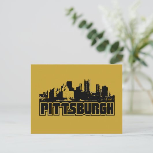 Pittsburgh Skyline Briefkaart (Staand voorkant)