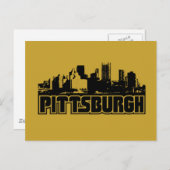 Pittsburgh Skyline Briefkaart (Voorkant / Achterkant)
