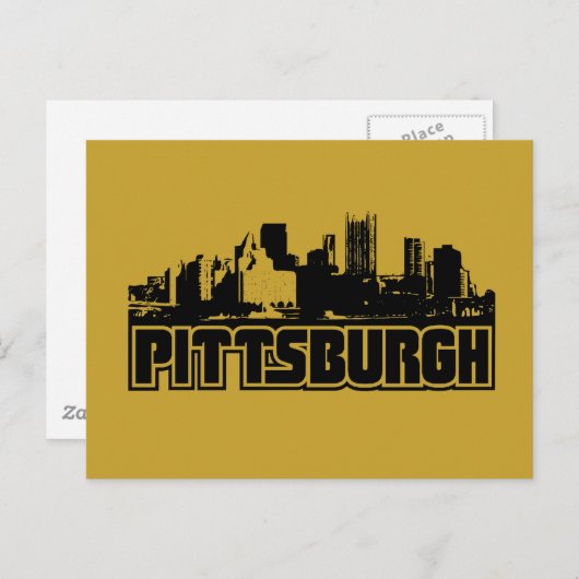 Pittsburgh Skyline Briefkaart (Voorkant / Achterkant)