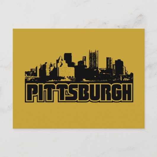 Pittsburgh Skyline Briefkaart (Voorkant)