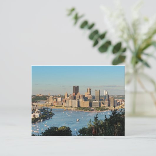 Pittsburgh Skyline Briefkaart (Staand voorkant)