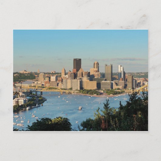Pittsburgh Skyline Briefkaart (Voorkant)