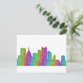 Pittsburgh skyline briefkaart (Staand voorkant)