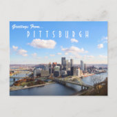Pittsburgh Skyline Briefkaart (Voorkant)