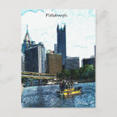 Pittsburgh Skyline Briefkaart (Voorkant)