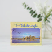 PITTSBURGH SKYLINE BRIEFKAART (Staand voorkant)