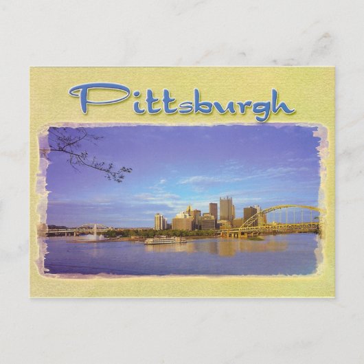PITTSBURGH SKYLINE BRIEFKAART (Voorkant)