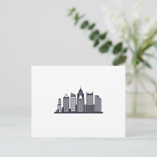 Pittsburgh Skyline Briefkaart (Staand voorkant)