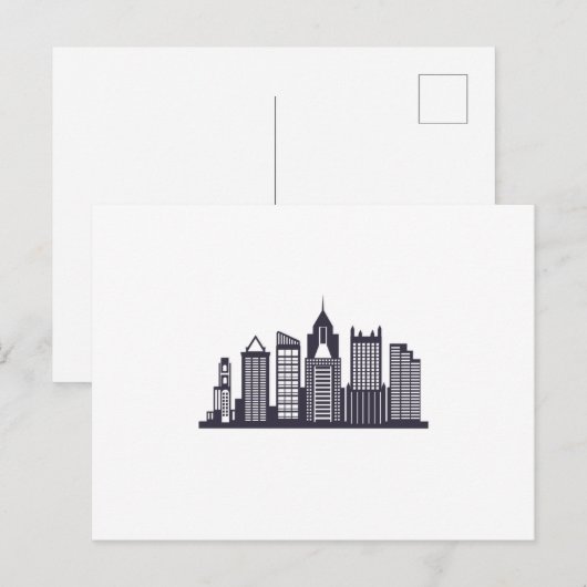 Pittsburgh Skyline Briefkaart (Voorkant / Achterkant)