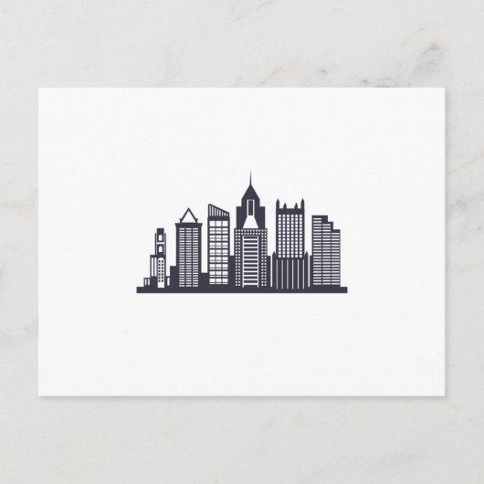 Pittsburgh Skyline Briefkaart (Voorkant)