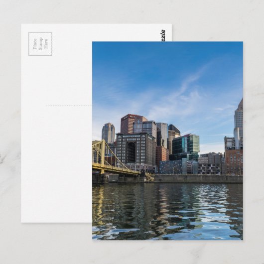 Pittsburgh Skyline Briefkaart (Voorkant / Achterkant)
