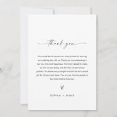 Pittsburgh Skyline Bruiloft Diner Menu Kaart 5x7 (Achterkant)