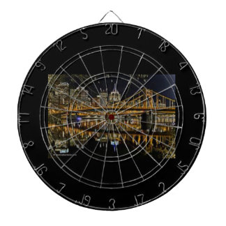 PITTSBURGH SKYLINE DART BOARD DARTBORD