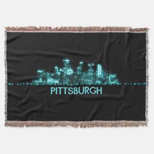 Pittsburgh Skyline Deken (Voorkant)