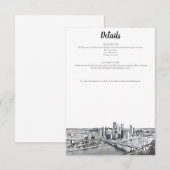 Pittsburgh Skyline Details Kaart (Voorkant / Achterkant)