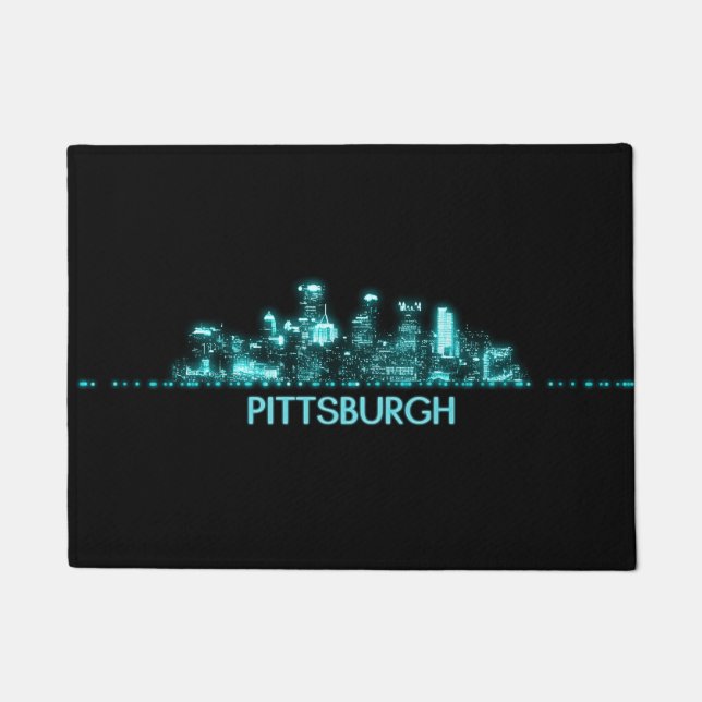 Pittsburgh Skyline Deurmat (Voorkant)