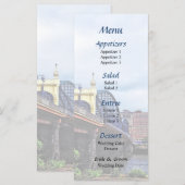Pittsburgh Skyline Door Smithfield St Bride Menu (Voorkant / Achterkant)