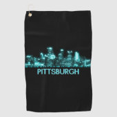Pittsburgh Skyline Golfhanddoek (Voorkant)