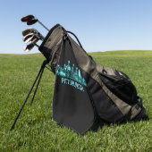 Pittsburgh Skyline Golfhanddoek (Groen)