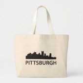 Pittsburgh Skyline Grote Tote Bag (Voorkant)